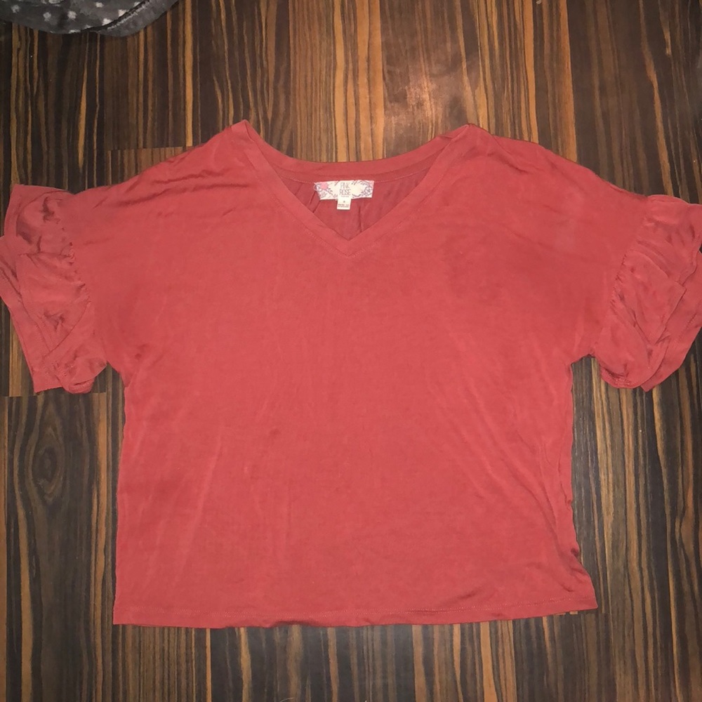 Wine colored shirt